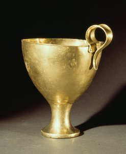 Kupa Kupa Kupa IV, Mycenae, MÖ 16. yüzyıl (altın)